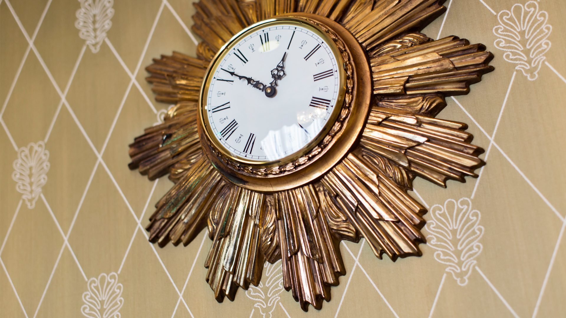 Antique wall clock at The Dorchester Hotel